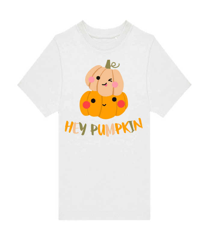 Vista previa: Hey Pumpkin - Camiseta hombre B&C - Blanco - delante