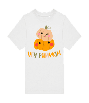 Hey Pumpkin - Kinder T-Shirt B&C - Weiß - Vorne