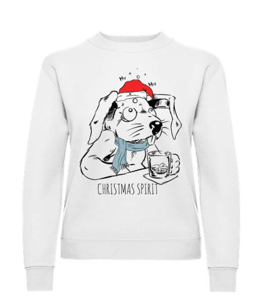 Aperçu: Yuletide - Sweatshirt Femme - Blanc - Devant