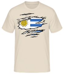 Zerrissene Fahne Uruguay · Männer Basic T-Shirt