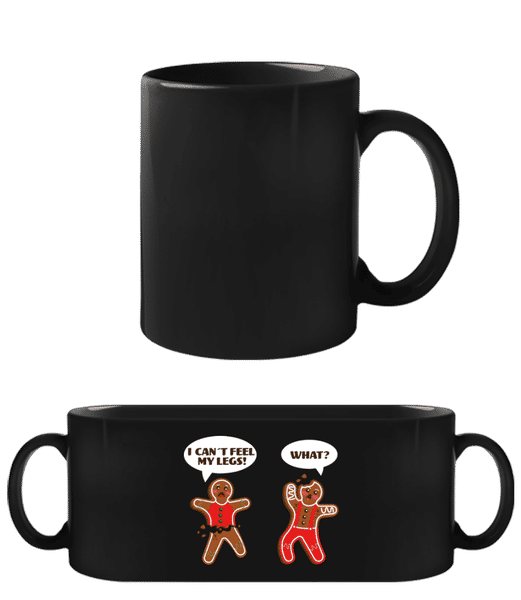 Broken Gingerbread Men - Tasse Noire - Noir - Devant