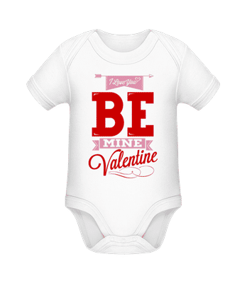 Be Mine Valentine - Bio body pre deti - Biela - Predné