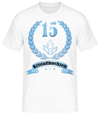 Kristallhochzeit - Männer Basic T-Shirt - Weiß - Vorne
