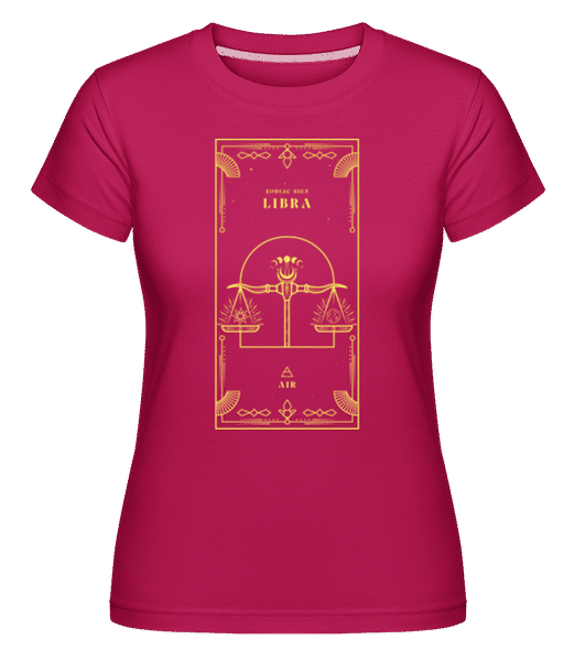 Preview: Art Deco Zodiac Sign Libra - Shirtinator Women's T-Shirt - Magenta - Front
