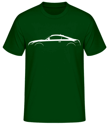 'Audi TT 2006' Silhouette - Männer Basic T-Shirt - Flaschengrün - Vorne