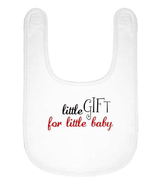Aperçu: Little Gift For Little Baby - Bavoir Bébé bio - Blanc - Devant