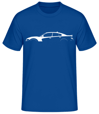 'Dodge Charger SRT Hellcat' Silhouette - Men's Basic T-Shirt - Royal blue - Front