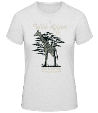 Girafe - T-shirt standard Femme - Gris chiné - Devant