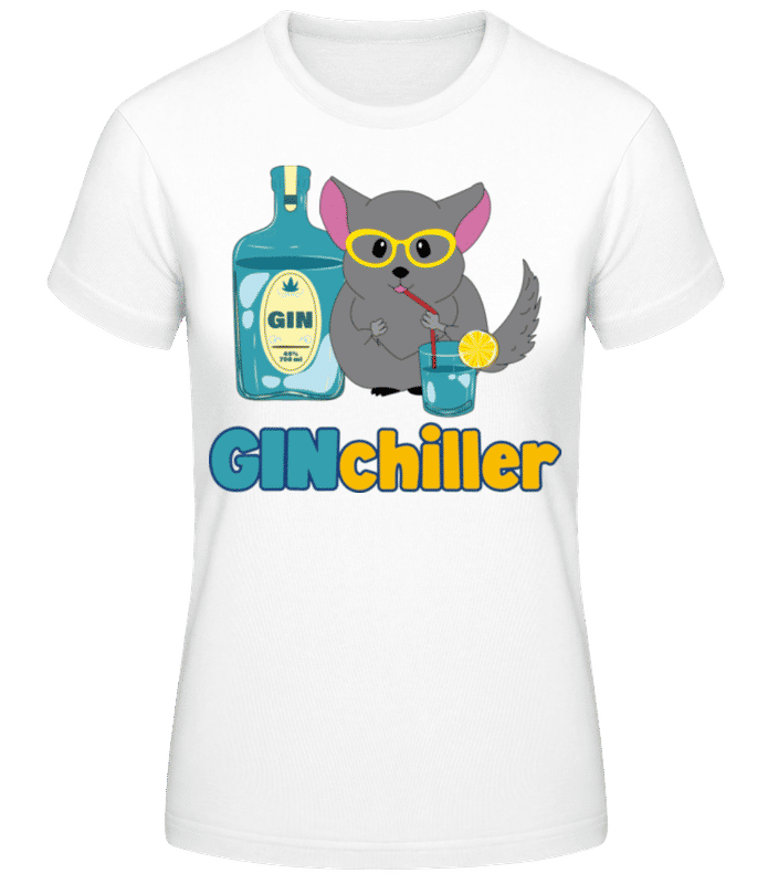 Vorschau: Ginchiller - Frauen Basic T-Shirt - Weiß - Vorne