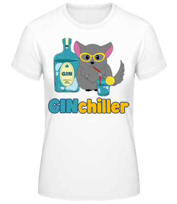 Ginchiller - Frauen Basic T-Shirt - Weiß - Vorne