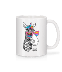 Crazy Unicorn - Mug - White - Front