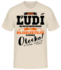 Dôležité informácie Ludia Call Me táta · Pánske basic tričko