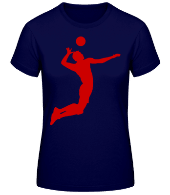 Volleyball player - Women's B&C T-Shirt - Navy - Front