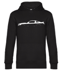 'Ford Mustang Leguna Seca' Silhouette - Pánská standardní mikina s kapucí - Černá - Napřed