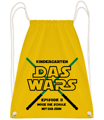 Kindergarten - Das Wars - Turnbeutel - Gelb - Vorn