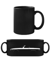 'Mercedes SL R107' Silhouette - Black Mug - Black - Front