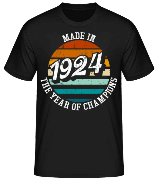 Aperçu: 1924 The Year Of Champions - T-shirt standard Homme - Noir - Devant