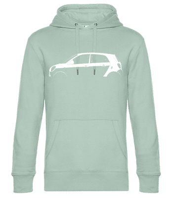 'Smart Forfour (W453)' Silhouette - Männer Standard Hoodie - Mintgrün - Vorne
