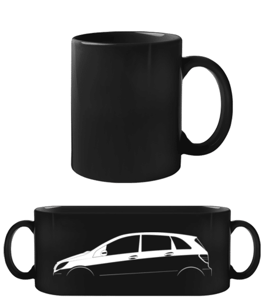 'Mercedes-Benz B-Class W245' Silhouette - Tasse Noire - Noir - Devant
