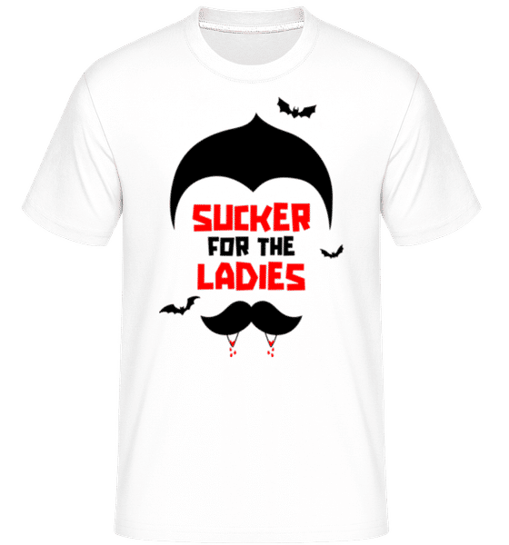 Aperçu: Sucker For The Ladies -  T-Shirt Shirtinator homme - Blanc - Devant