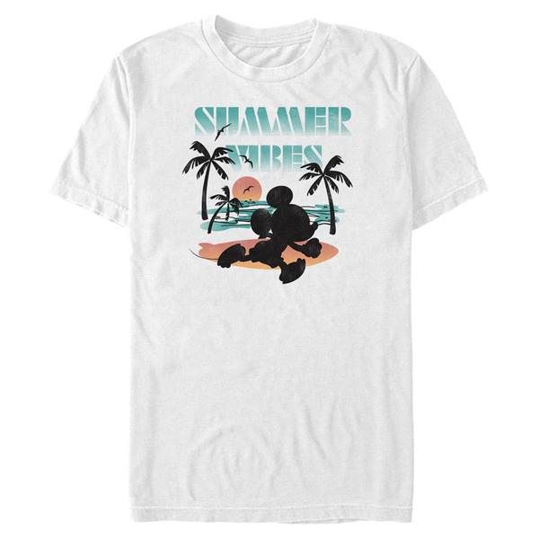 Aperçu: Disney Classics - Mickey Mouse - Mickey Summer Vibes - Homme T-shirt - Blanc - Devant