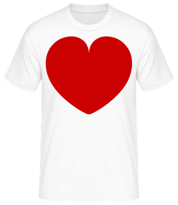 Heart 2 - Men's Basic T-Shirt - White - Front