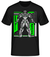 Samurai Mecha - Camiseta básica para hombre - Negro - delante