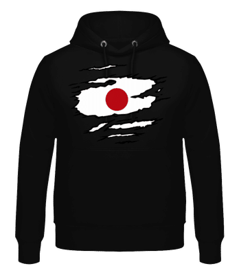 Ripped Flag Japan - Men's Hoodie - Black - Front