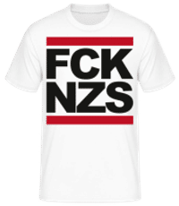FCK NZS - Pánske basic tričko - Biela - Predné