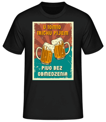 V Tomto Tričku - Pánske basic tričko - Čierna - Predné