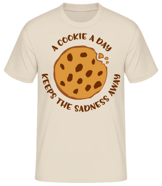 Aperçu: A Cookie A Day - T-shirt standard Homme - Crème - Devant