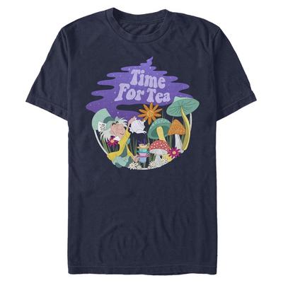 Disney - Alice in Wonderland - Mad Hatter Tea Time Filled - Men's T-Shirt - Navy - Front