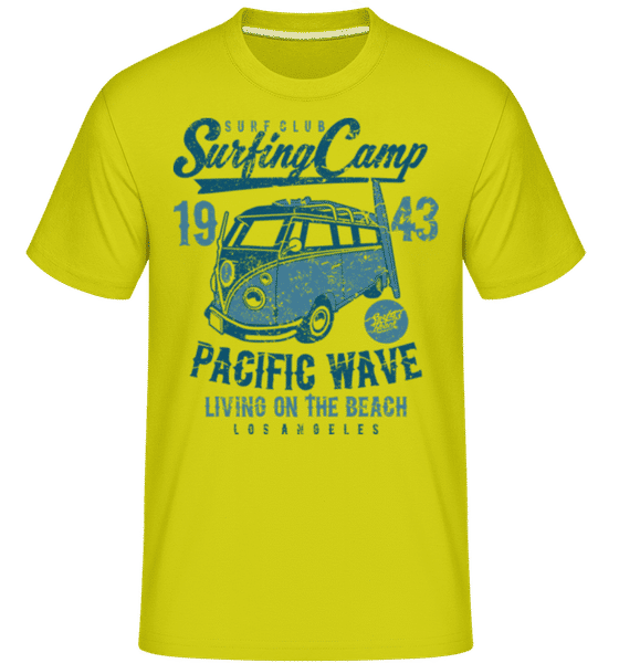 Preview: Surfing Camp -  Shirtinator Men's T-Shirt - Lime - Front