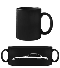 'Lamborghini Islero' Silhouette · Schwarze Tasse