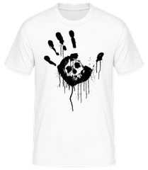 Totenkopf Schwarze Hand · Männer Basic T-Shirt