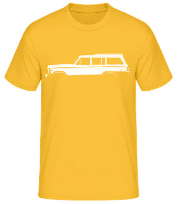 'Jeep Wagoneer (SJ)' Silhouette - T-shirt standard Homme - Jaune doré - Devant