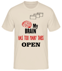 My Brain Has Too Many Tabs Open · Men's Basic T-Shirt
