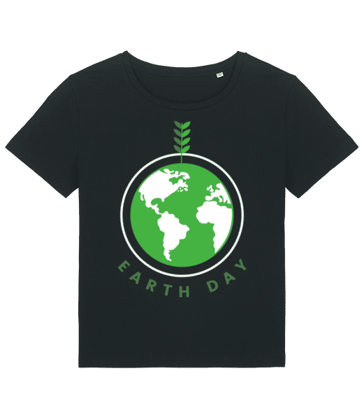 Aperçu: Earth Day - T-shirt bio Femme Stanley Stella 2.0 - Noir - Devant