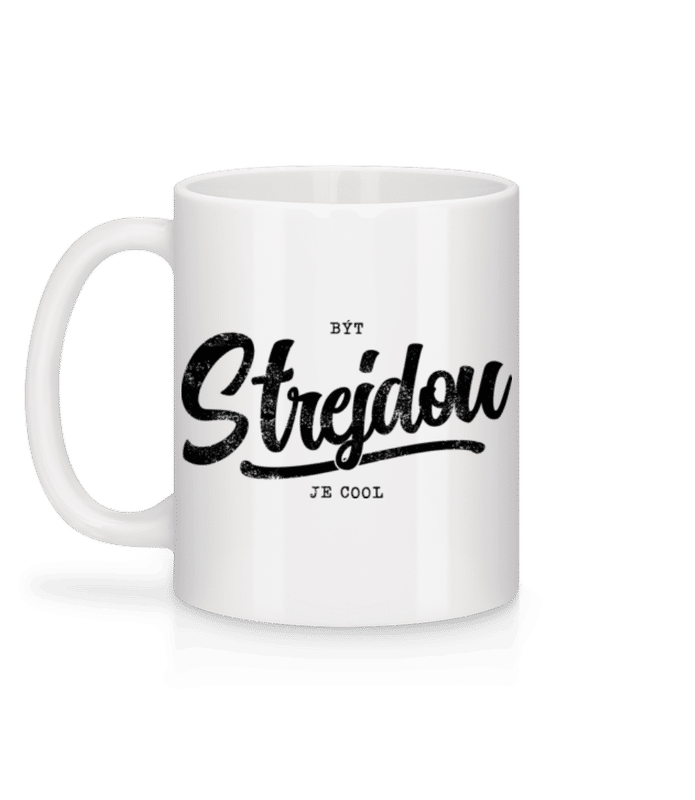 Náhled: Být Strjdou Je Cool - Keramický hrnek - Bílá - Vzadu