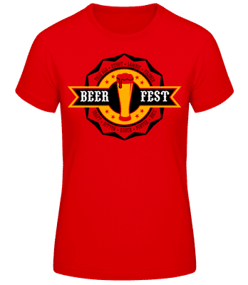 Beer Fest - Women's B&C T-Shirt - Red - Front