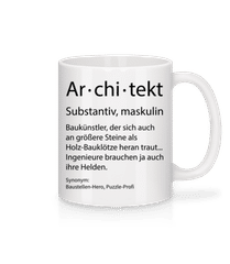 Architekt Quatsch Duden Hoch · Tasse
