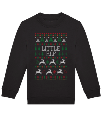 Little Elf - Sweat-shirt standard pour enfant - Noir - Devant