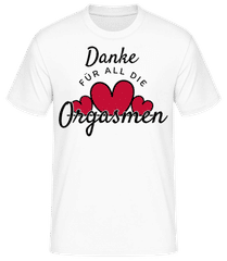 Danke Für Die Orgasmen · Männer Basic T-Shirt