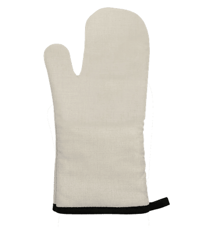 Oven glove - White / Black - Front