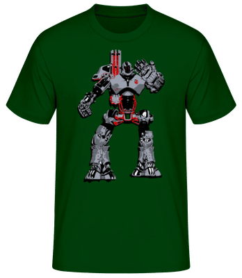 Robots De Combat - T-shirt homme B&C - Vert bouteille - Devant
