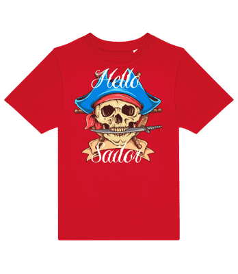 Hello Sailor - Camiseta niño B&C - Rojo - delante