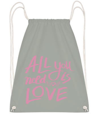 All You Need Is Love - Drawstring Backpack - Anthracite - Vorn