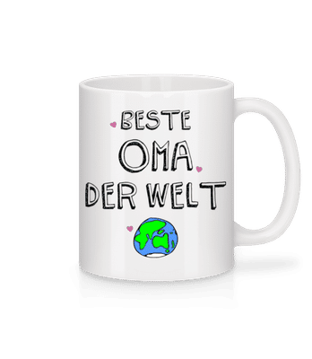 Beste Oma Der Welt - Tasse - Weiß - Vorne