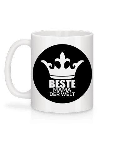 Beste Mama Der Welt - Tasse - Weiß - Hinten