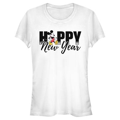 Disney Classics - Mickey Mouse - Mickey Mouse Mickey New Year - Femme T-shirt - Blanc - Devant